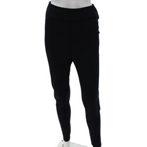 Victoria Beckham Womens Ankle Leggings Black Viscose Blend Size L